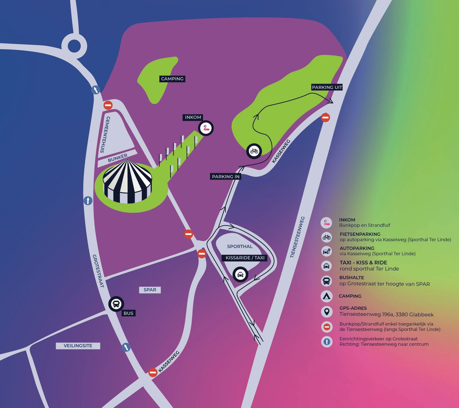 Roadmap BUNKPOP en STRANDFUIF